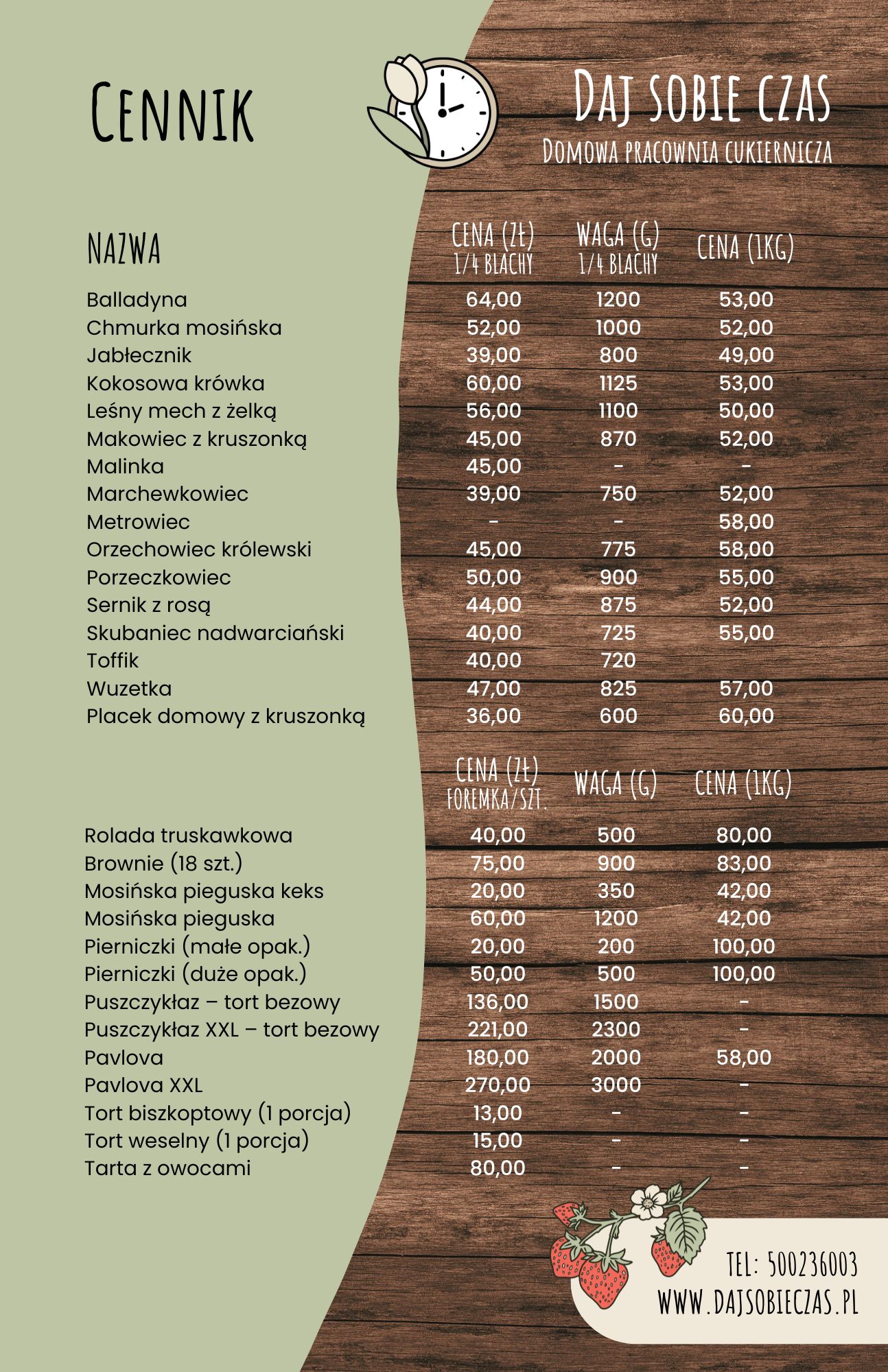 Cennik Daj Sobie Czas